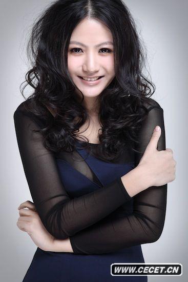 楊渝渝性感黑色透視裝