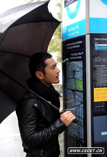 黃曉明倫敦時(shí)尚之旅