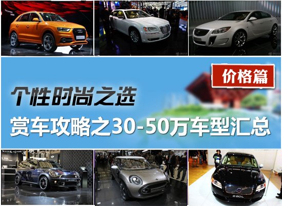 2011上海車(chē)展賞車(chē)攻略之30-50萬(wàn)車(chē)型匯總
