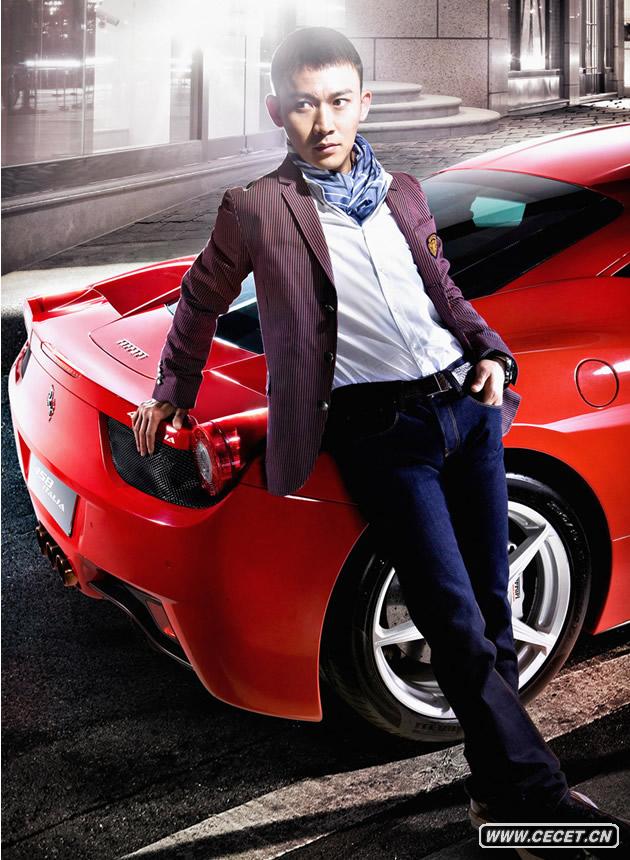 聶遠趕回北京為某雜志拍攝新一期的封面大片