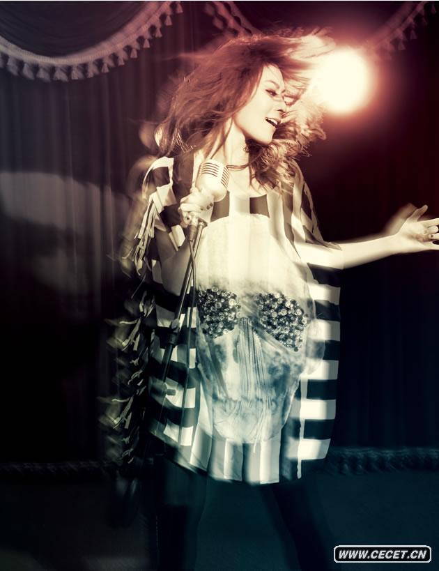 江若琳為《第五頻道》雜志拍攝主題為“當舞之年”的系列大片