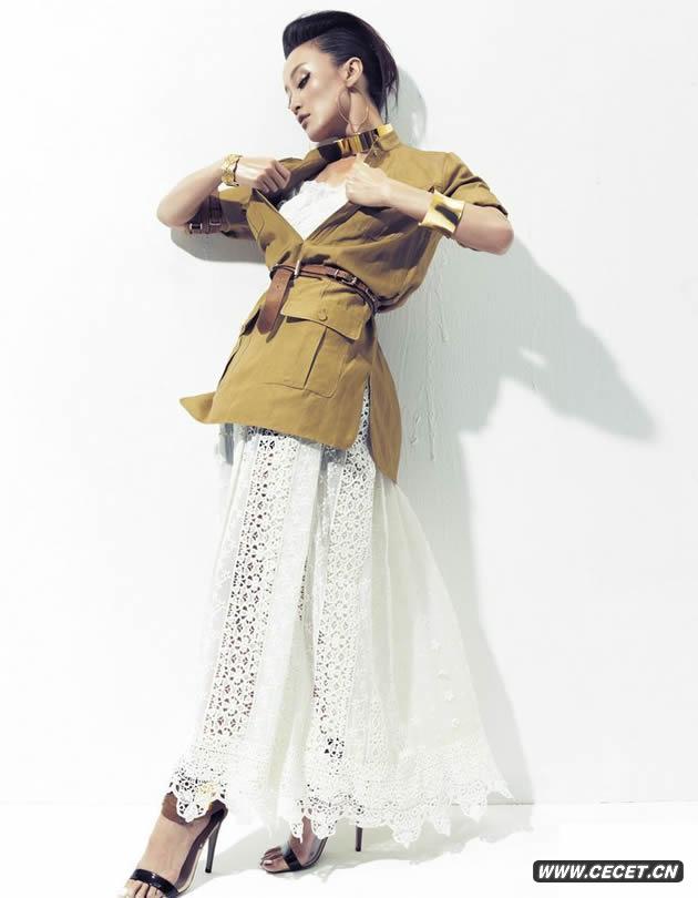 知性美女趙子琪一改往日清新淡雅風(fēng)格為bazaar展現誘惑迷人美