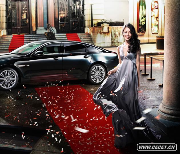 演員孔維近日為某雜志拍攝了一組“香車(chē)美女”封面大片