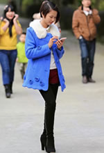 環(huán)城公園抓拍的苗條身