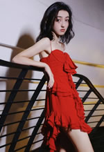 張子楓裙擺輕旋紅韻相